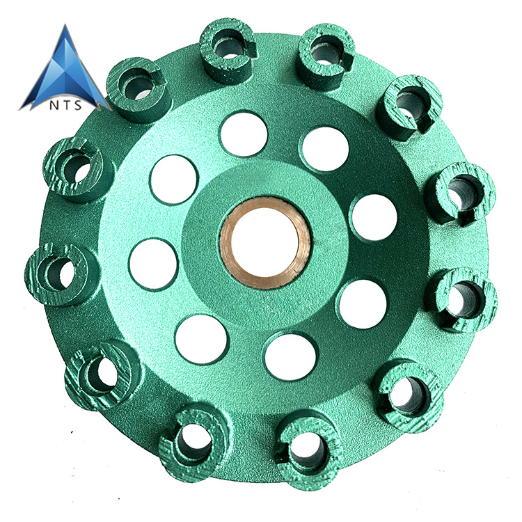 4寸异形金刚石磨轮磨地坪磨轮水滴形刀头磨轮碗磨