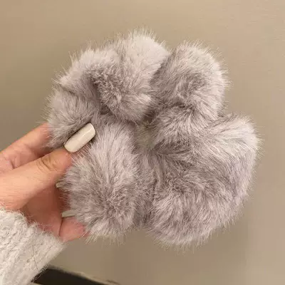 Rubber Band Women's Hair Tie, Saç üçün rezinlər - intestinal-loops-light-gray