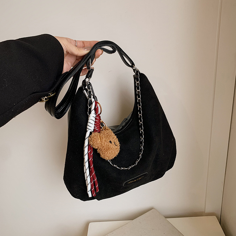 Este año, la moda de moda de peluche de peluche bolso de viaje para mujeres 2024 nueva moda versátil bolso de mochila