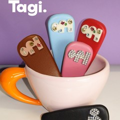 Tagi.鼓鼓糖果亚克力拼钻侧边夹时尚气质刘海发夹鸭嘴夹发饰头饰