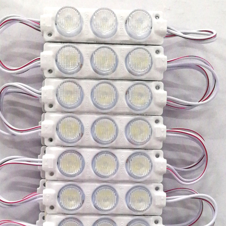 LED灯组模块3灯侧发光led注塑模组 12V 24V 3W LED  module防水