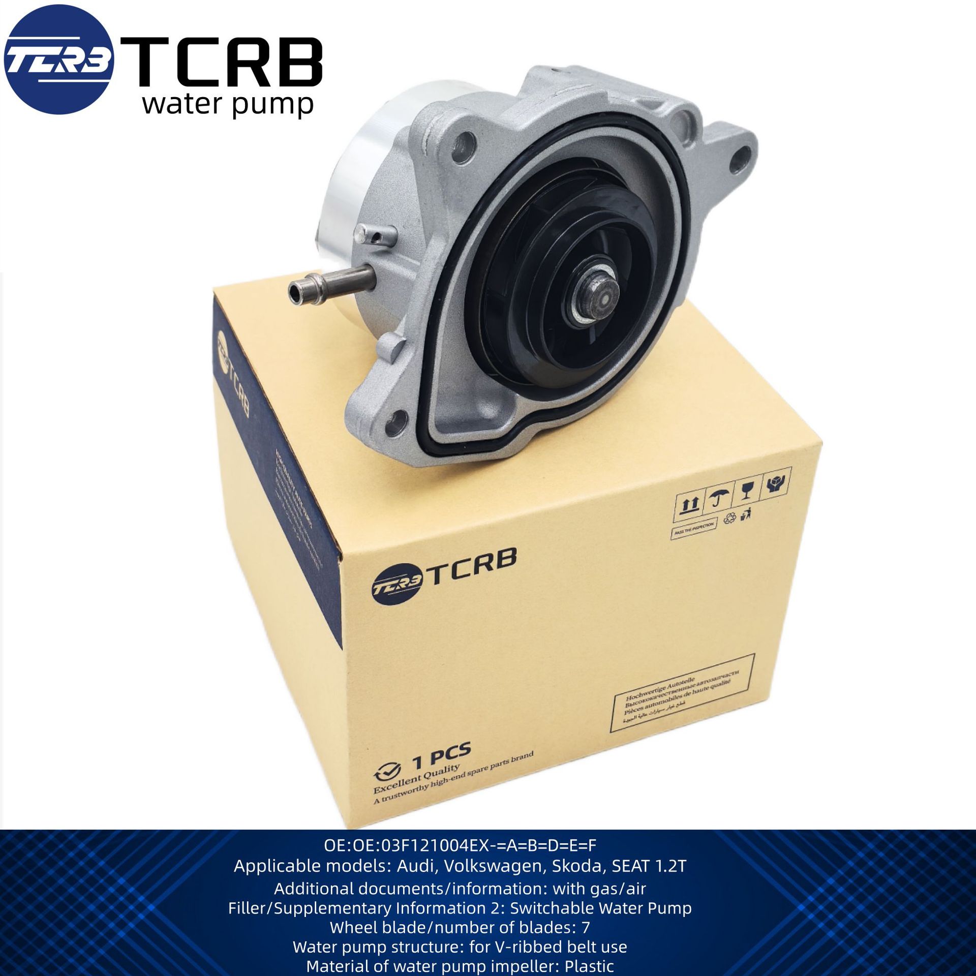 Factory Wholesale Car Water Pump Cooling Water Pump 03F121004E Suitable for Audi Volkswagen Beetle 1.2t