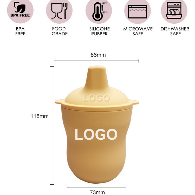 Entrenamiento de silicona Beber taza de bebé