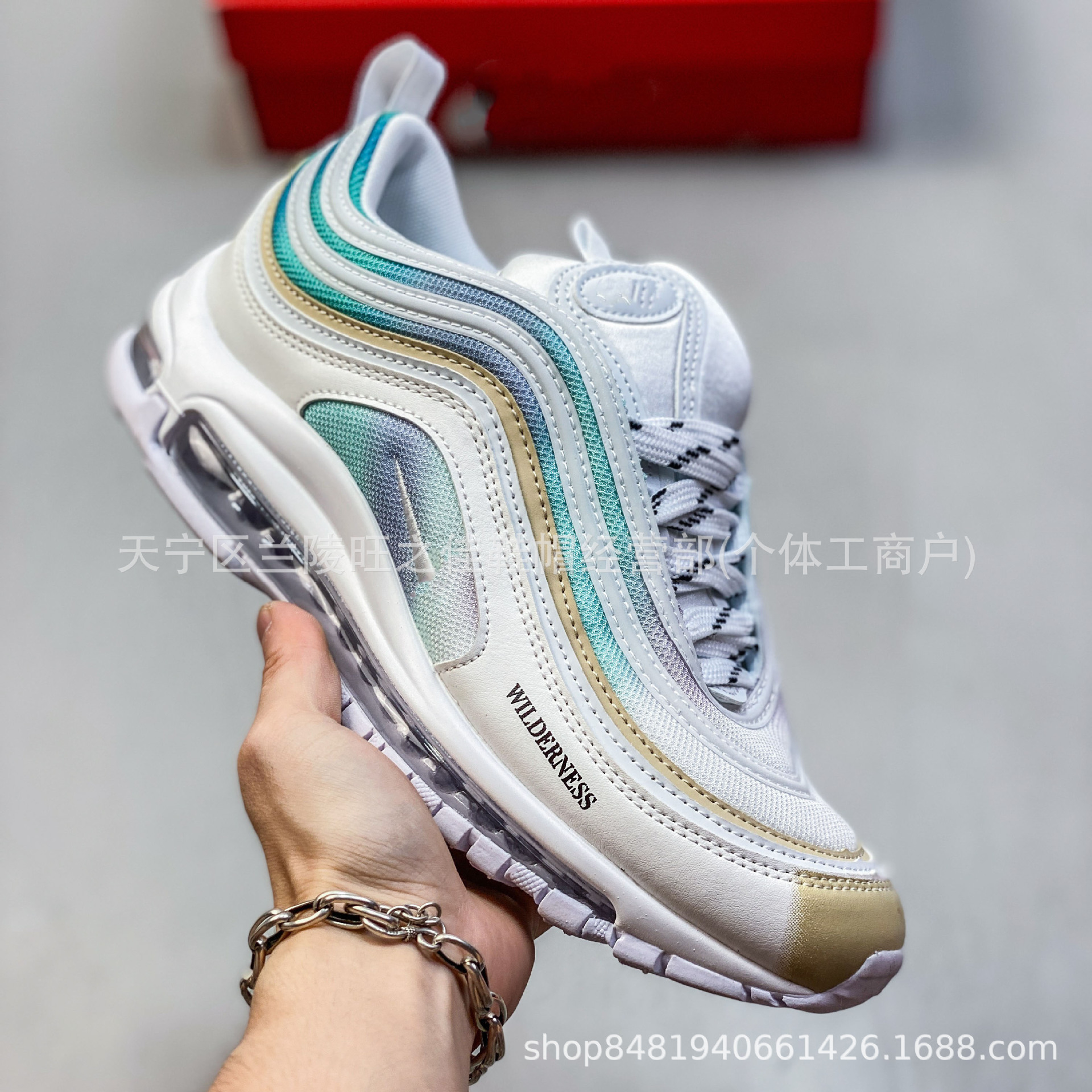 Putian zapatos transfronterizos al por mayor Air Max 97 pequeño gancho bala retro almohadilla de aire completo zapatillas deportivas casuales
