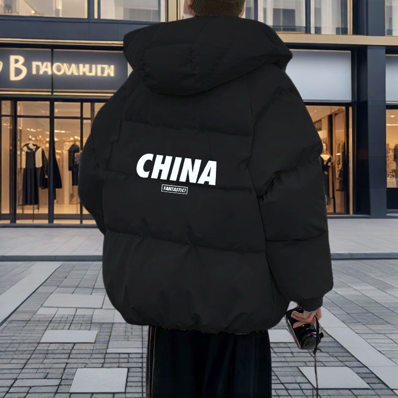 棉衣圣诞外套冬季新款保暖韩版潮流加厚冬装棉袄连帽学生情侣棉服