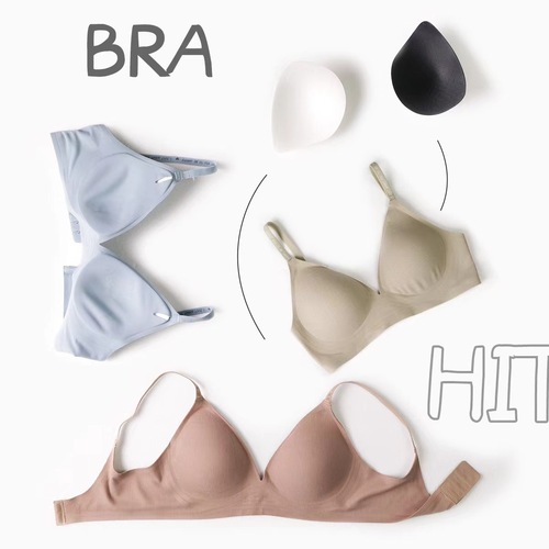 OB101 Seamless nude comfortable thin one-piece seamless glossy breathable Korean sports bra