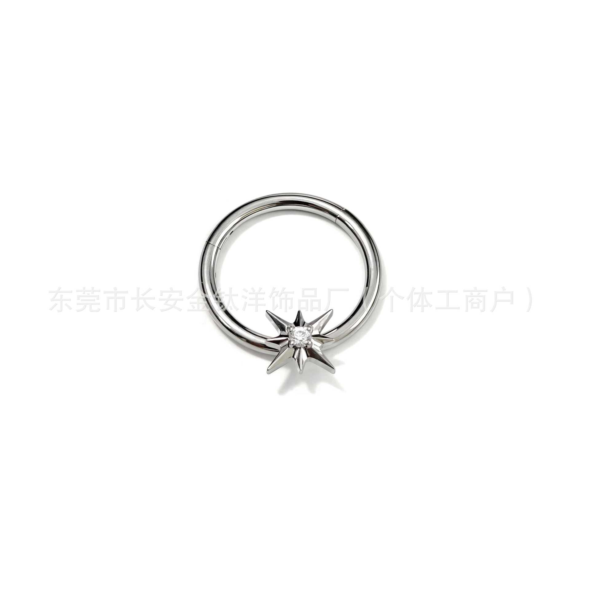 Labret piercing jewelry detail image