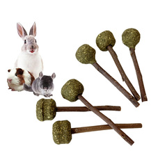 Hamster toy rabbit dragon, interactive grinding apple, wooden stick, drying grinding gnawing apple branch, clover grass, grass stick