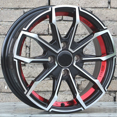 Hub: Bingo, Fit, Swift, Mini, Wuling - 14x55j-black-face-with-red-inner-edge-style-d-4-hole-bolt-pattern