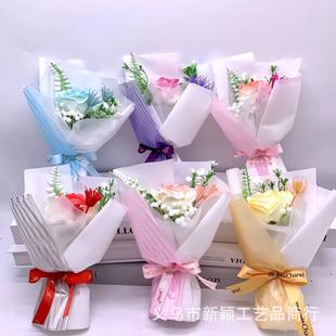 Factory Direct supply five-layer color simulation rose bouquet handbag gift box Teacher's Day Mother's Day Valentine's Day