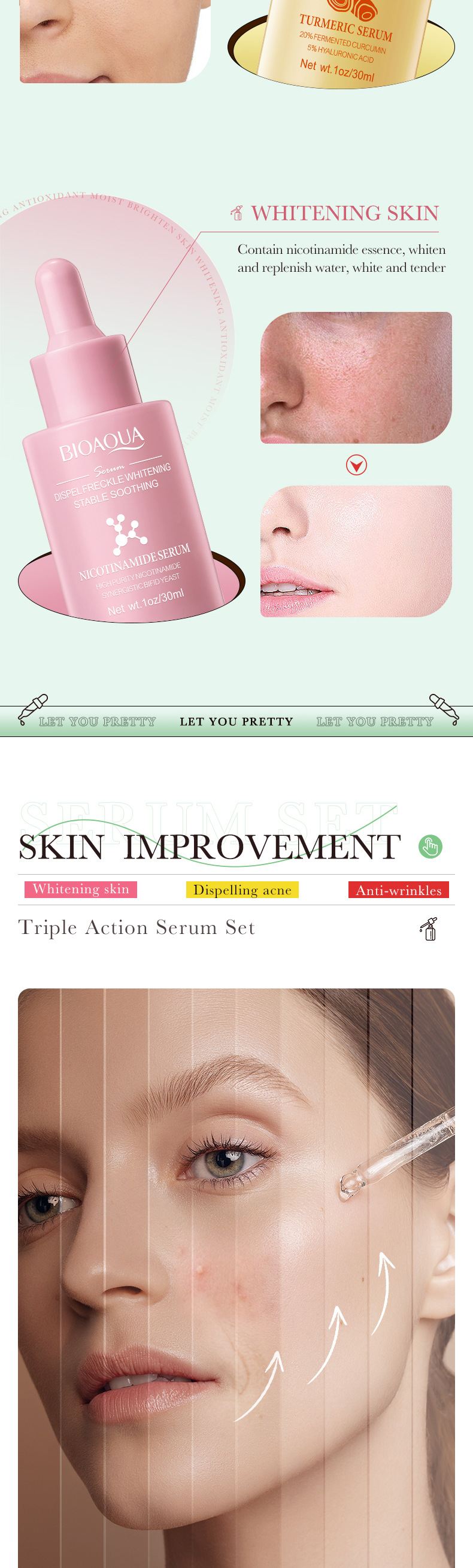 BIOAOUA All Snail Ginger Nicotinamide Kit Hydratant Régénérant essence_voghion.com