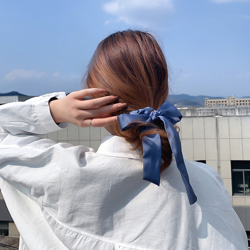 Pañuelo de seda banda para el cabello estilo francés para mujer cinta para el cabello accesorios para el cabello tocado Red para el cabello rojo 2023 nueva cinta trenzada para el cabello diadema