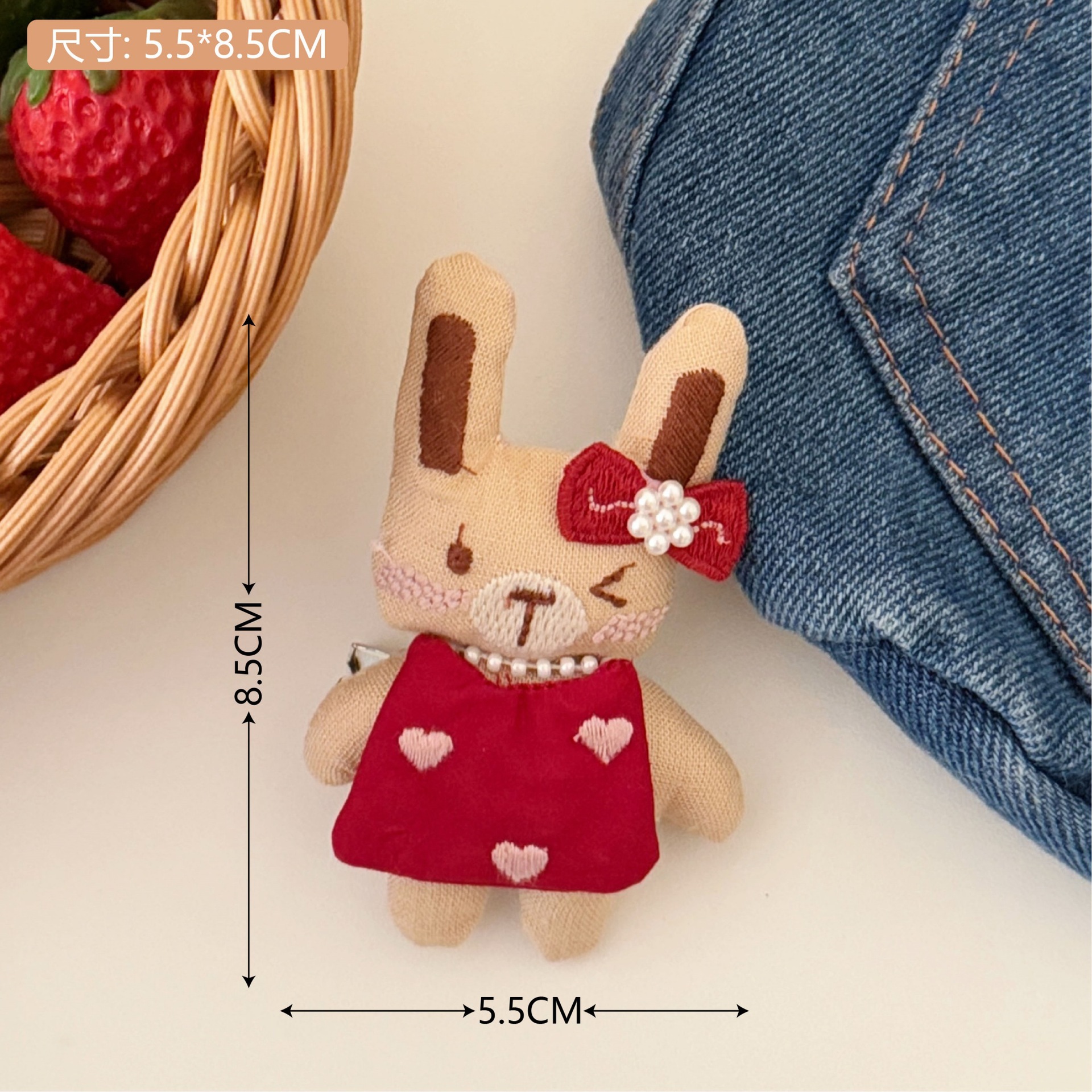 Nuevo estilo coreano lindo dibujos animados colgantes de tela suave y estereoscópica animal pequeño llavero bolsos accesorios colgantes