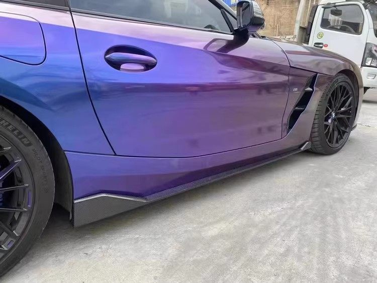 Suitable for BMW Z4 carbon fiber side skirts G29 modified side skirt trim small body kit AC style body decoration parts