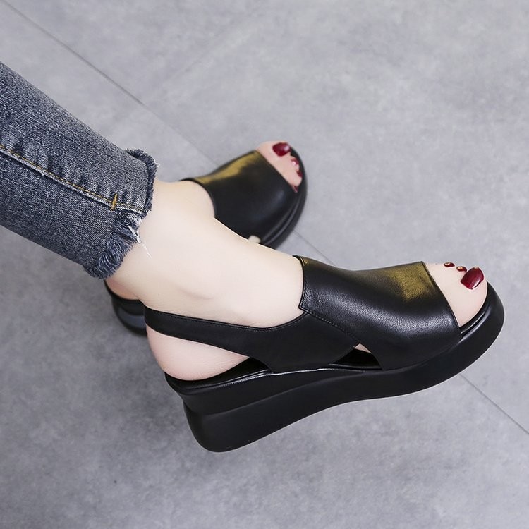 polyurethane summer sandals wedge heel heels platform
