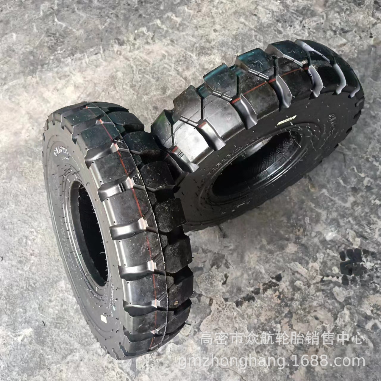 朝阳充气叉车 6.50B10 6.50D10 半钢轮胎 杭叉合力叉车充气前后轮