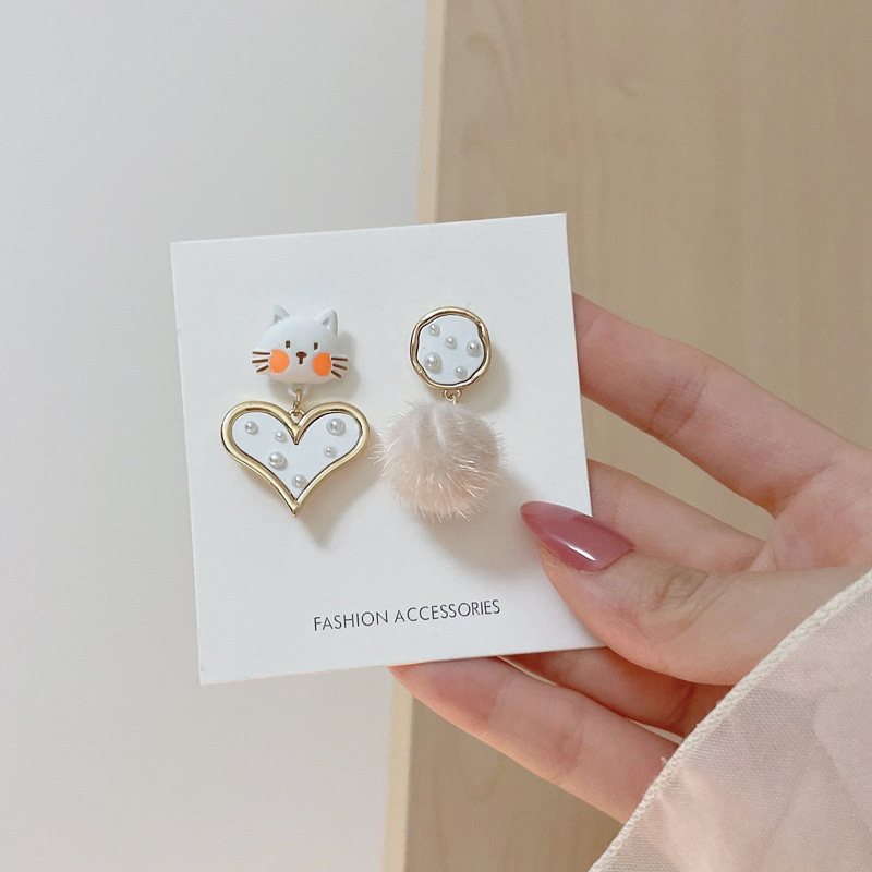 10g Weight No Inlaid Inlay Material Earrings, Ear Studs Classification Wedding, Travel Occasion Alloy Material Animal Pattern Women'S Gender Stoving Varnish Design Fashion Style Silver Color Fashion Animal Stoving Varnish Alloy No Inlaid Drop Earrings 8
