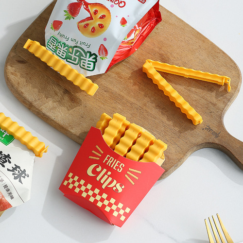 Food sealing clip, snack clip, simple fresh-keeping clip, kitchen moisture-proof French fries clip, storage sealing clip, bag sealing clip