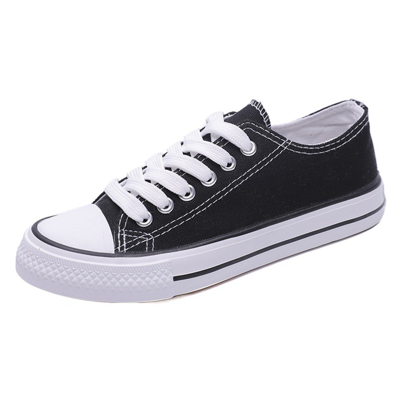 Zapatillas de lona de estilo coreano de moda para mujer, zapatillas clásicas de estilo eterno para estudiantes, zapatillas retro Harajuku para parejas A01