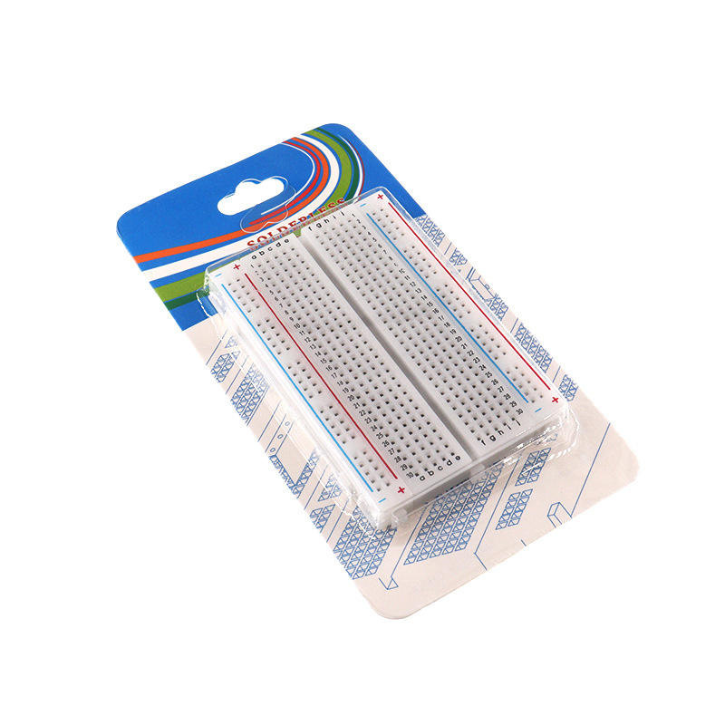 Splicable Solderless Breadboard, Solderless Test Circuit Board, Experiment Board with Jumper Wires, 400 Holes