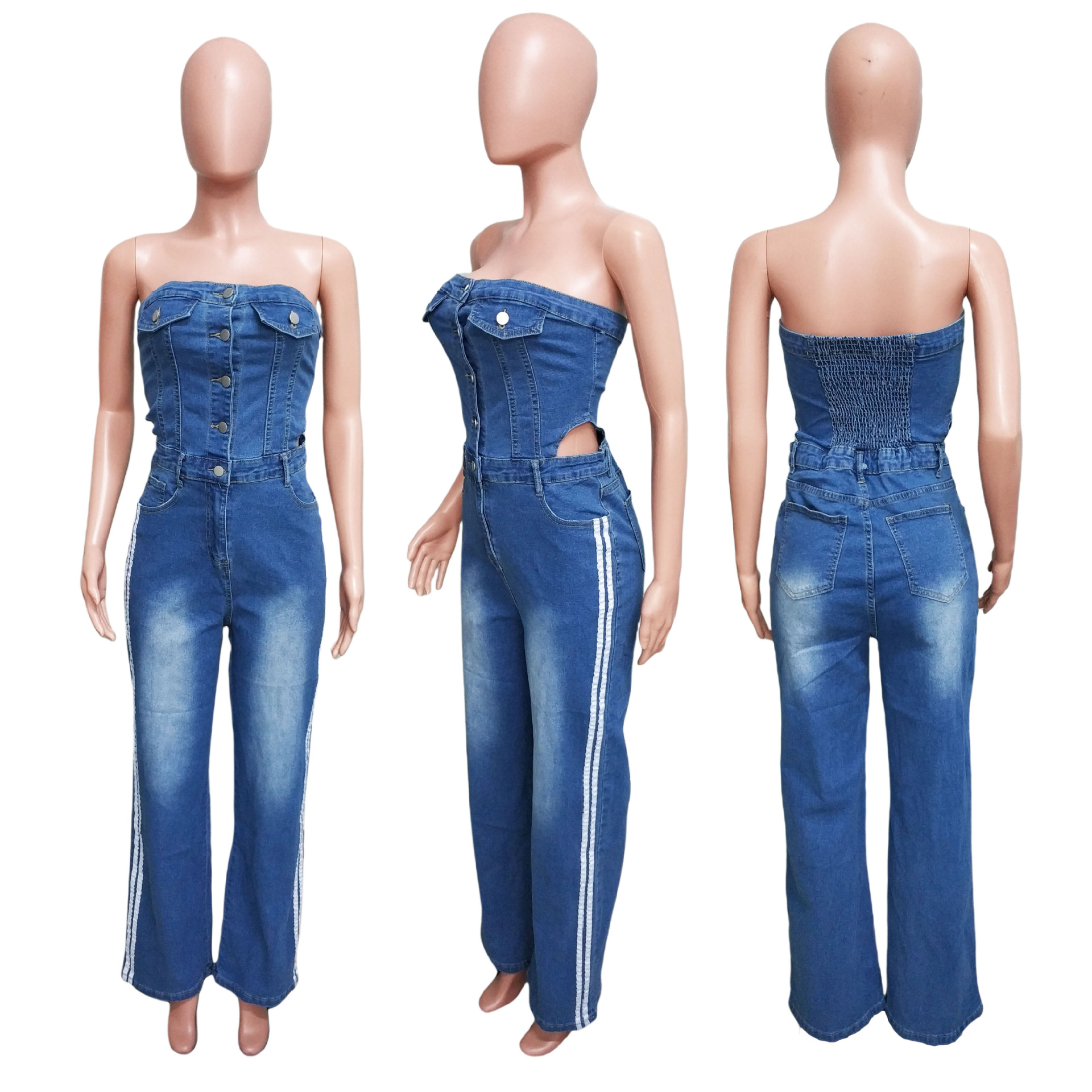 High Elasticity Elasticity Women's Daily Bodysuits Casual Solid Color Full Length Jumpsuits