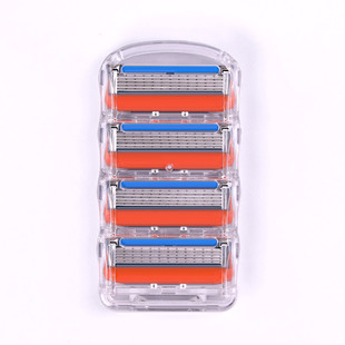 Orange 5-layer blade manual razor men's razor universal Geely five-layer blade holder source factory