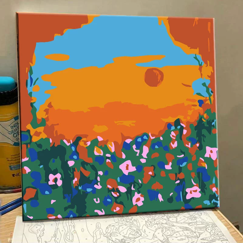 Масляная краска, 20×20 см, без границ торговля, оптовая