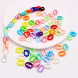 11*16亚克力多色组合链条包包钥匙扣帽子发饰手机链手作配件批发