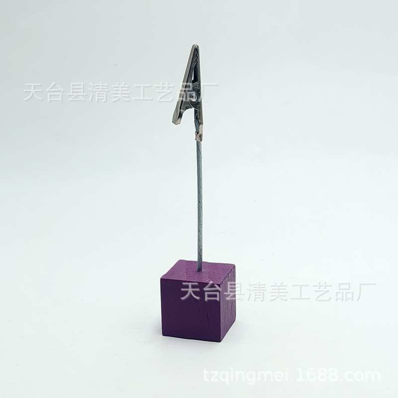 Oficina de pino decoración de madera de cocodrilo de madera clip de mensaje clip de nota clip de boda decoración de clip titular de la tarjeta de visita