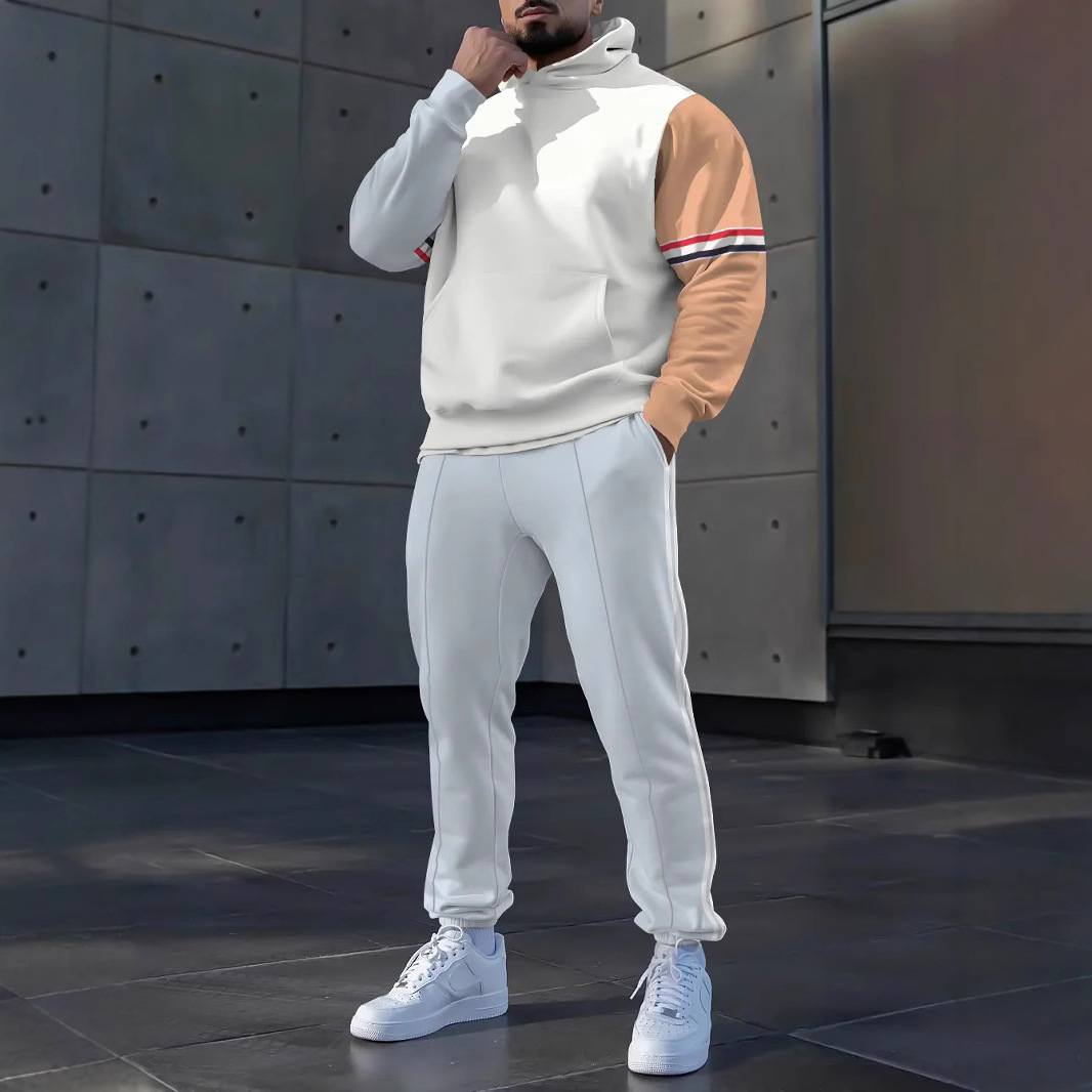 2024 estilo minimalino neutro estilo de personalidad de todo fósforo casual cómodo suéter con capucha de manga larga pantalones MC11-ML1