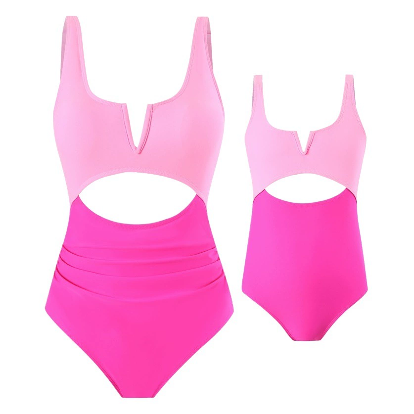 2024 новый европейский и американский цельный купальник женский нейлон