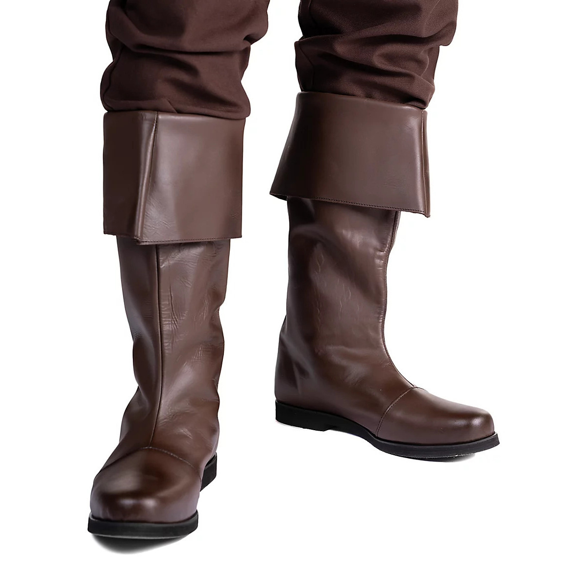 Botas vintage vikingo medieval renascentista em couro homem_voghion.com