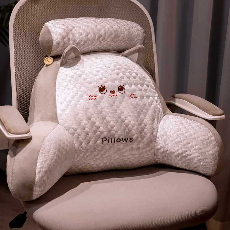 LlOffice backrest waist cushion workstation seat sedentary pregnant women pillow lumbar pillow office chair lumbar cushion lumbar support 3