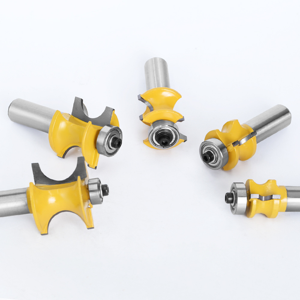 1/2 vástago 12mm teniendo positivo semicírculo cortador de bola fresado cortador madera palo fresado cortador máquina de grabado carpintería fresa