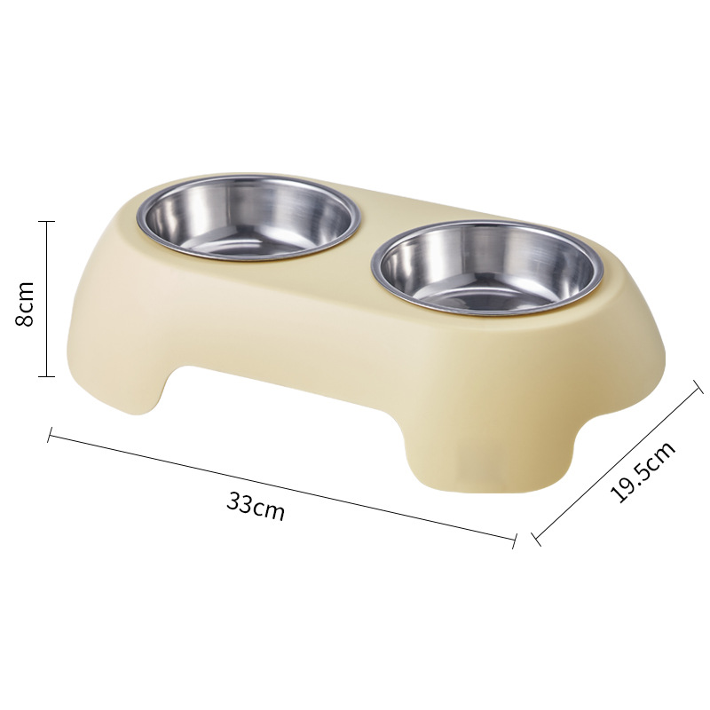 Tacos para perros de acero inoxidable para mascotas, doble tazón antideslizante, antifolque, tazón para perros, tazón para perros de gran capacidad, tazón para perros, platos para perros