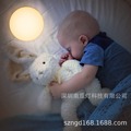 儿童卧室USB充电拍拍灯感应灯LED婴儿喂奶床头灯定时调色小夜灯