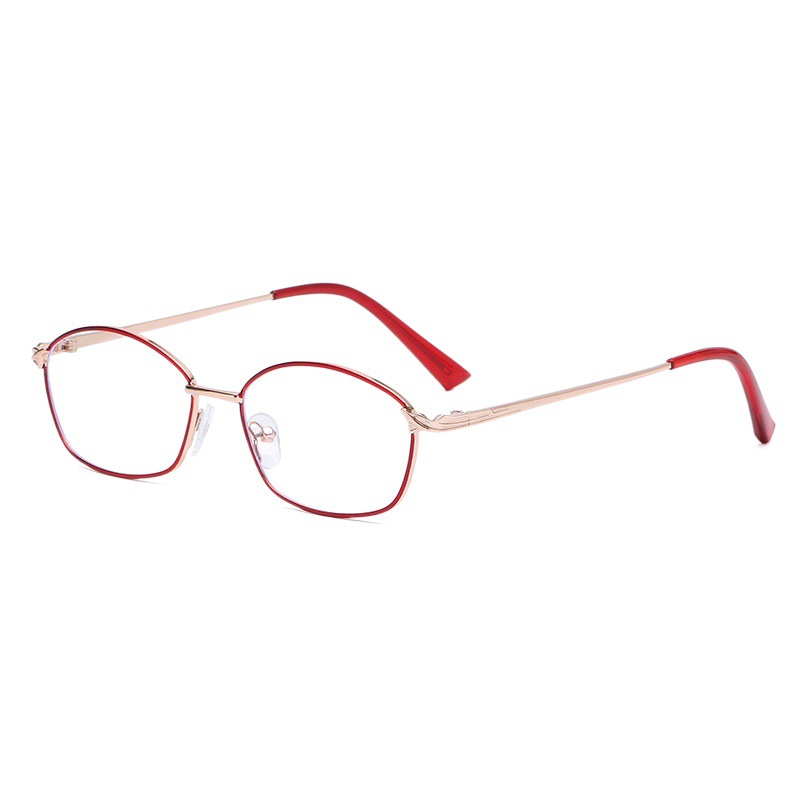 Gafas de lectura de mujer de moda para personas de mediana edad y ancianos de alta definición cómodas gafas de presbicia anti-azul claro gafas lisas de luz azul al por mayor