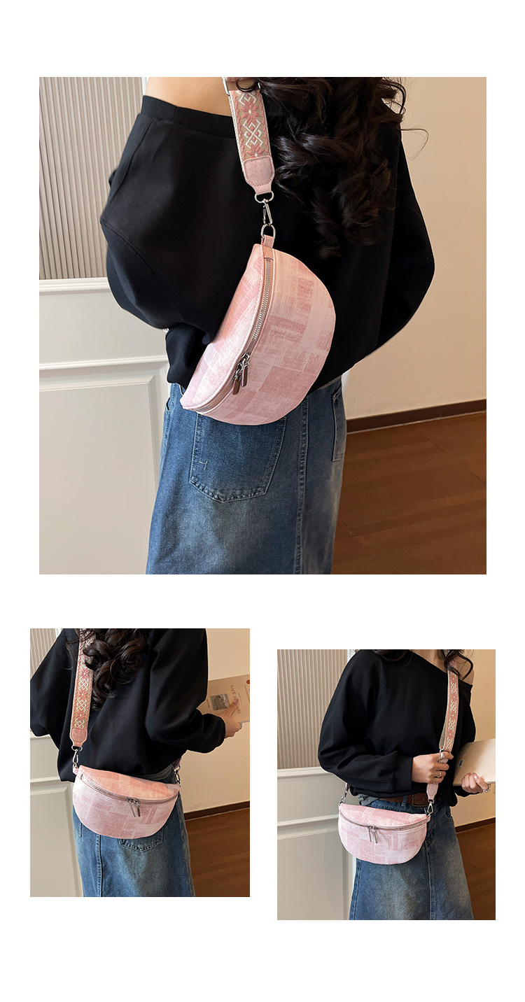 Borsa a tracolla da donna texture versatile marsupio e chest bag_voghion.com