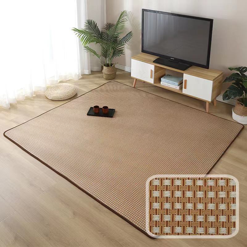 Los fabricantes suministran alfombra de estilo japonés alfombra dormitorio sala de estar ventana de la Bahía verano ratán estera del piso tatami