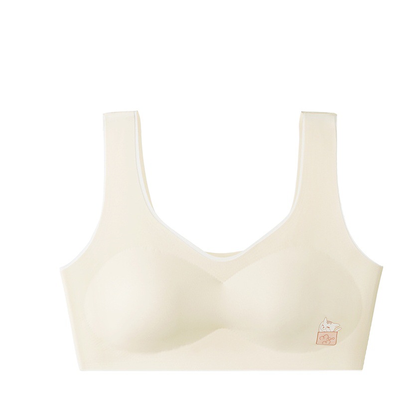 Girls' Underwear Traceless Primary School Junior High School Vest 7-16 Years Old Developmental Girls Children's Bra Summer