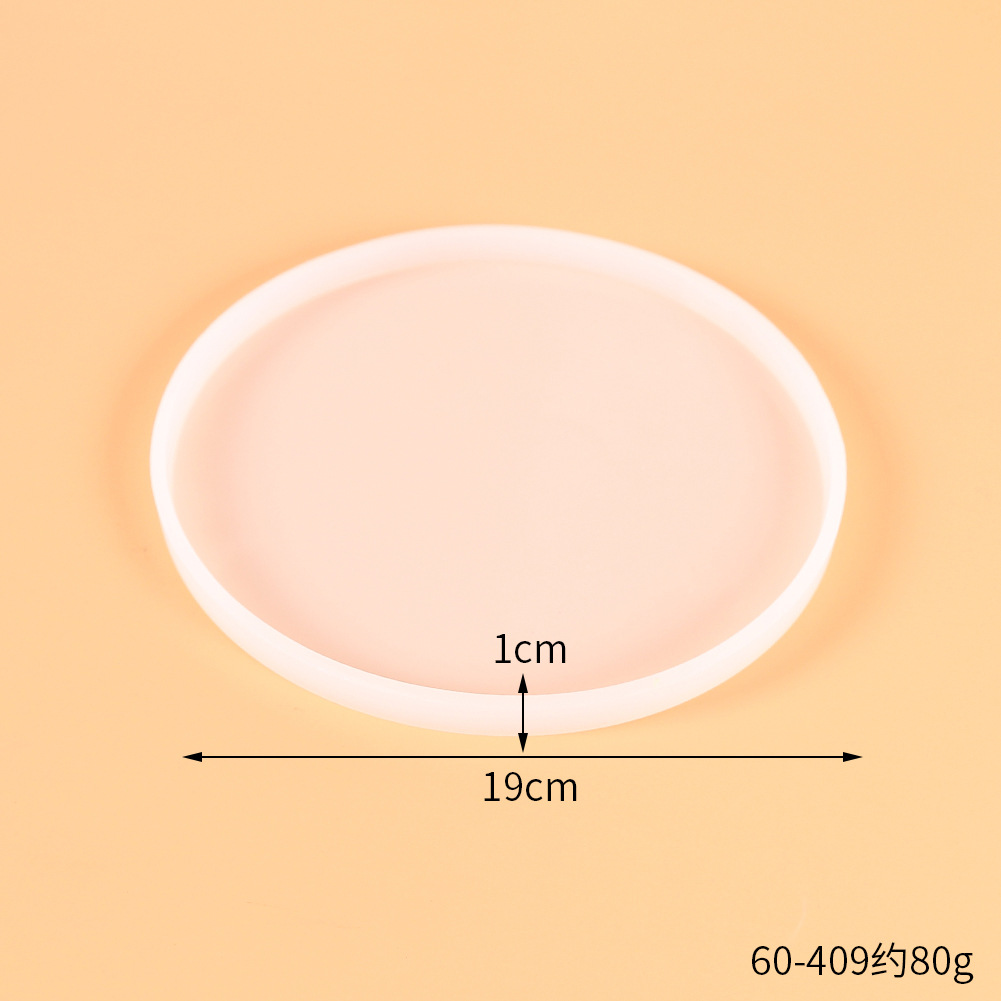 DIY cristal epoxi molde de pastel de silicona amor redondo cuadrado rectangular Mesa posavasos Decoración