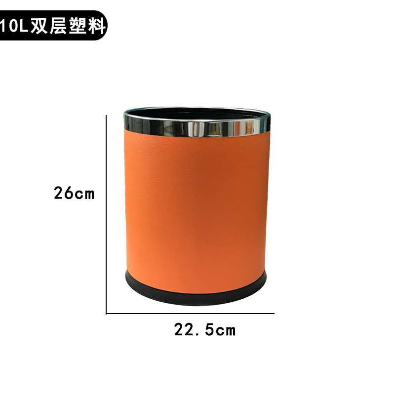 Anillo de plata plástico doble naranja liso