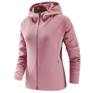 2024 Spring and Autumn New Dynamic Technology Sports Sweatshirt Jacket Women's Hooded Outdoor Sports Jacket Breathable Top