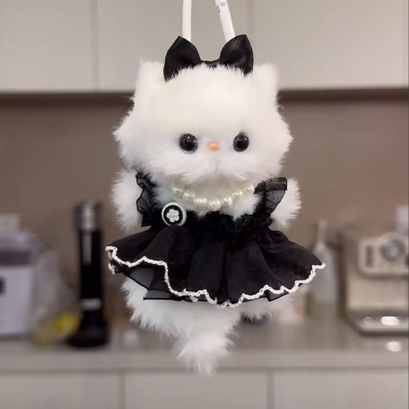 Kitty Princess Dress Twisty Stick Keychain Finished Product Couple Style Gift for Girlfriend or Best Friend Bag Charm Kitty Princess Dress Twisty Stick Keychain Finished Product Couple Style Gift for Girlfriend or Best Friend Bag Charm
