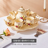 Wholesale European -style cool fruit juice can be high -temperature home living room ceramic coffee waterware set to logo