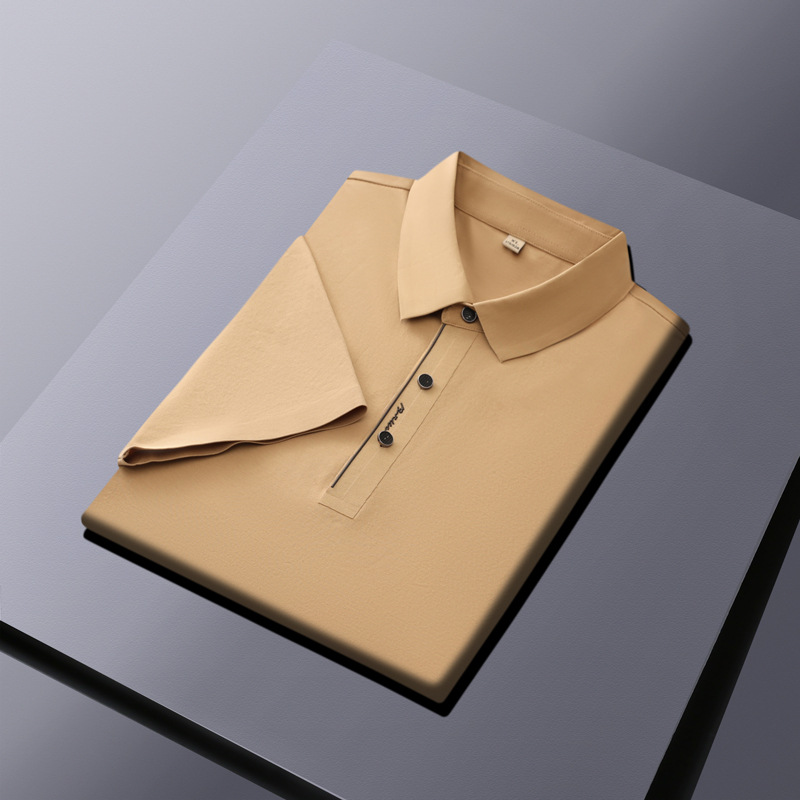 50 amoniaco líquido mercerizado algodón polo camisa personalizada de alta calidad ropa de oficina ropa de trabajo camisa cultural impresión bordada LOGO