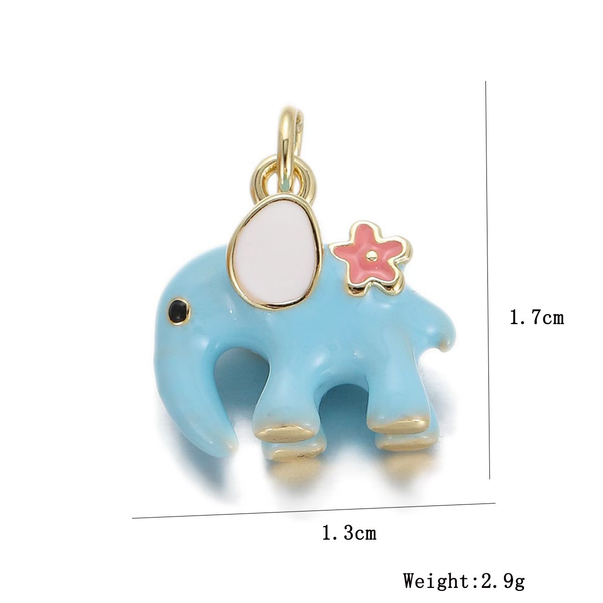2g Weight Pendant Jewelry Making Type DIY Jewelry Accessories Classification 1 Piece Quantity Copper Material Animal Pattern All Seasons Season Enamel, Plating Design Cute Style 1 Piece Copper Animal Pendant 2