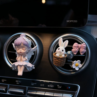 clip car perfume fragrance car – Other Automotive Interior Supplies - ballet-girl-purple-bunny-combination