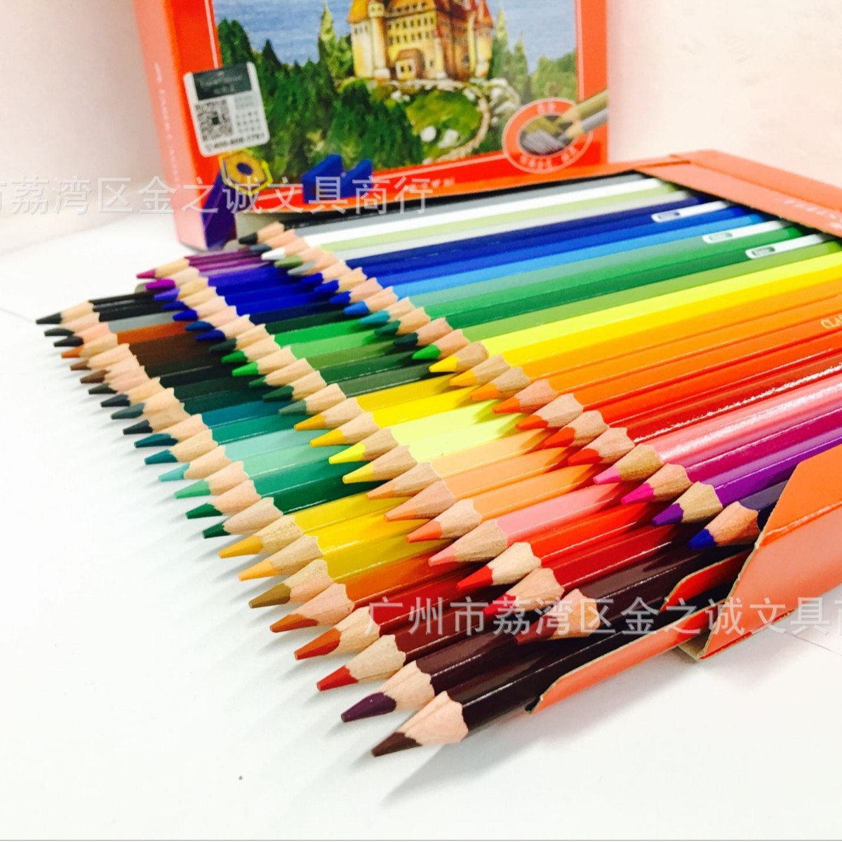 Alemán Faber-Jia 72 color 100 color Castillo de color aceitoso lápiz profesional cepillo pintura a mano rojo caja de hierro traje