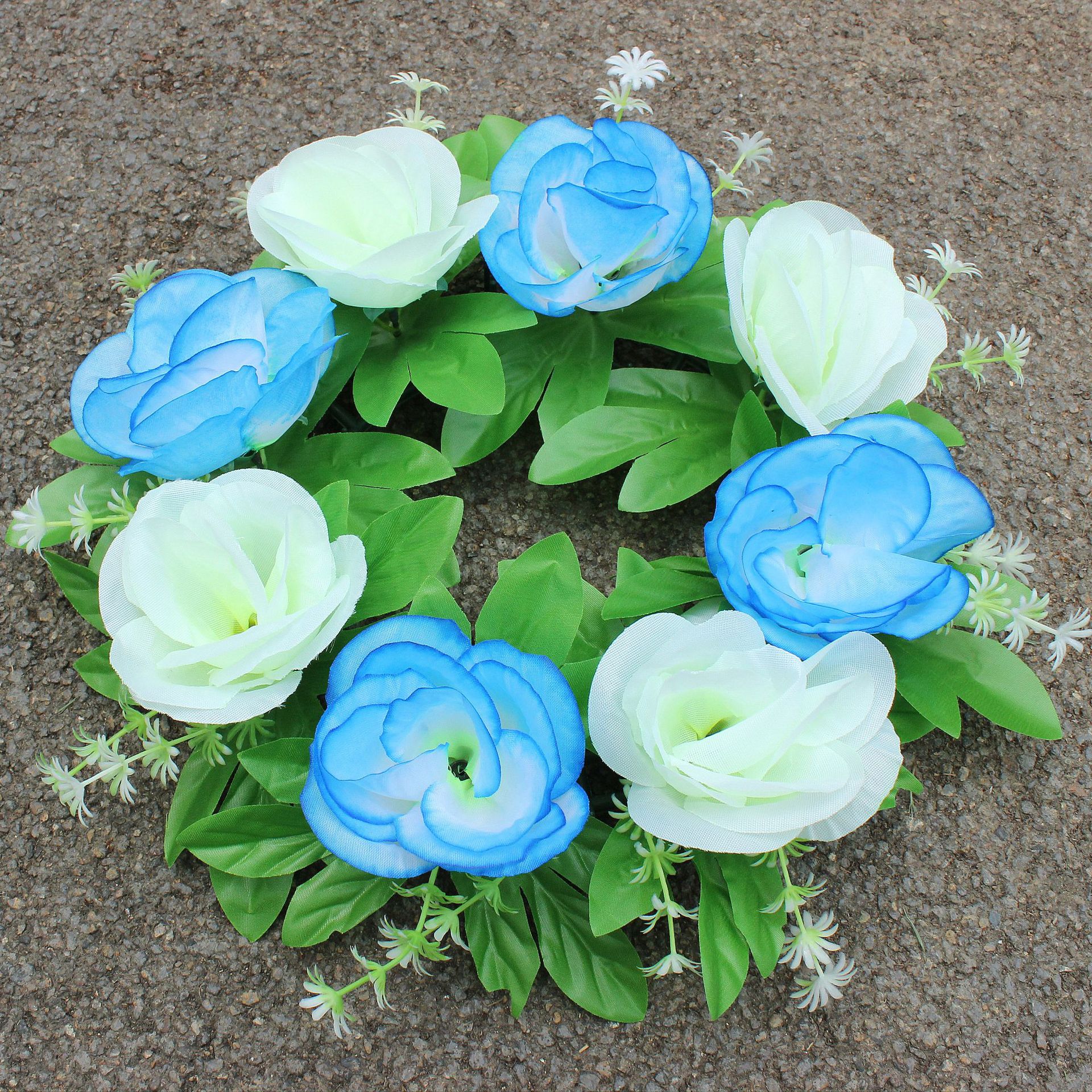 White set blue